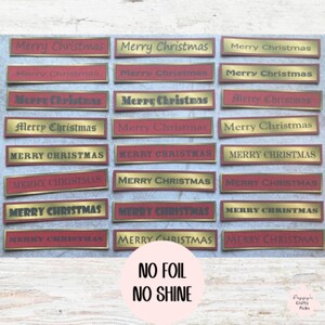 22 kleine rode en gouden banners met Merry Christmas-sentiment, kaarten maken, je eigen kerstkaarten maken, knutselspullen, scrapbooking, journaling