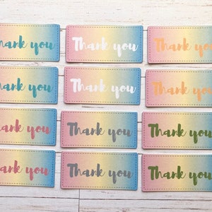 12 embellissements pastel de remerciement, bannières de voeux, fabrication de cartes, fournitures de bricolage, fournitures de scrapbooking, dessus de cartes