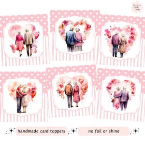 Adornos para tarjetas de aniversario para 6 abuelos, creación de tarjetas, crea tus propias tarjetas de felicitación hechas a mano, manualidades de bricolaje, suministros para scrapbooking, manualidades con papel