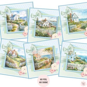 6 décorations de maison en bord de mer, fournitures pour fabrication de cartes, fabrication de cartes pour maison neuve, cartes de vœux faites main, créations DIY, scrapbooking
