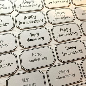 21 Happy Anniversary-sentimentbanners, kaarten maken, je eigen jubileumkaarten maken, knutselspullen, scrapbooking, journaling, papercrafts