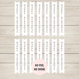 14 bannières verticales Joyeux anniversaire, fournitures de fabrication de cartes, faites vos propres cartes d'anniversaire faites main, travaux manuels, sentiments de scrapbooking