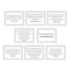 8 citações cristãs, enfeites para fazer cartões, fazer cartões religiosos, materiais para artesanato DIY, materiais para scrapbooking, enfeites para cartões, artesanato em papel