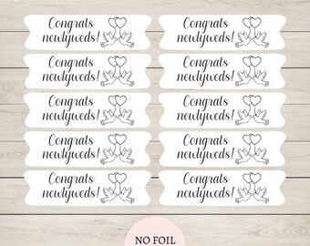 Congrats Newlyweds Sentiment Banners: Card Making Supplies