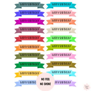 20 gemengde Happy Birthday-banners, verjaardagskaarten maken, je eigen wenskaarten maken, doe-het-zelfartikelen, scrapbookingbenodigdheden, kaarttoppers