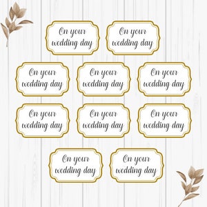 10 No dia do seu casamento, enfeites para fazer cartões de sentimentos, suprimentos para artesanato DIY, suprimentos para scrapbooking, toppers para cartões, artesanato em papel, saudações