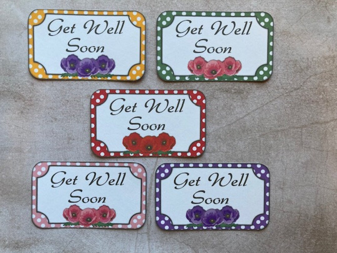 Well Topper Get Well Soon Card Toppers: DIY Craft Embellishments (5 Pc) - Etsy