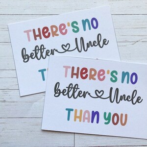 2 grandi abbellimenti per biglietti No Better Uncle, biglietti di famiglia, forniture per scrapbooking, forniture per artigianato, decorazioni per biglietti, abbellimenti per biglietti