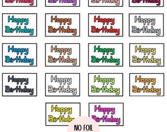 Happy Birthday Banners: Card Making Scrapbooking Embellishments