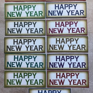 13 sentiments de bonne année / bannières de voeux / fabrication de cartes de Noël / scrapbooking / embellissements créatifs / décorations de cartes / créations en papier