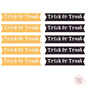 Suprimentos para fazer cartões de Halloween, Trick Or Treat, faça seus próprios cartões de felicitações, enfeites para cartões, suprimentos para artesanato, toppers, papercrafts, 10