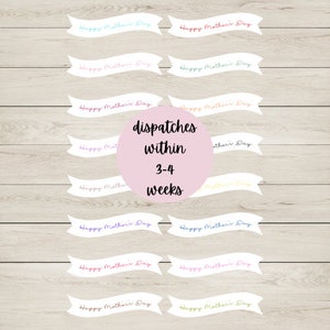 16 bannières ondulées pour la création de cartes de vœux pour la fête des mères, créez vos propres cartes de fête des mères, fournitures créatives, fournitures de scrapbooking, décorations