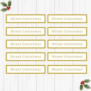 10 Gold Frohe Weihnachten Karte Verzierungen, Gruß Banner, DIY Bastelbedarf, Scrapbooking Zubehör, Kunsthandwerk