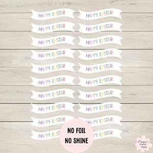 20 veelkleurige banners voor het maken van vrolijke paaskaarten, benodigdheden voor het maken van kaarten, maak je eigen paaskaarten, knutselen, scrapbooking, kaarttoppers