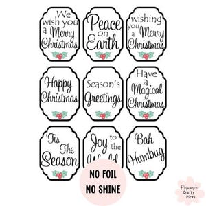 9 décorations de Noël variées, fabrication de cartes de Noël, fournitures de fabrication de cartes, faire vos propres cartes de Noël, fournitures d'artisanat, scrapbooking de Noël