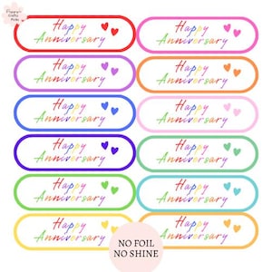 12 gemengde banners met Happy Anniversary-sentiment, jubileumkaarten maken, benodigdheden voor het maken van kaarten, je eigen handgemaakte jubileumkaarten maken, knutselen