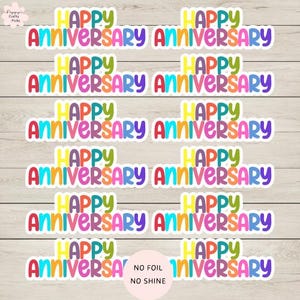12 topper con sentimento "Happy Anniversary", creazione di biglietti, forniture per la creazione di biglietti, crea i tuoi biglietti di anniversario fatti a mano, artigianato fai da te, scrapbooking