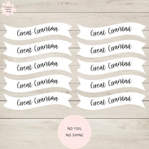 10 Urgroßeltern Banner zum Kartenmachen, Kartenbasteln, Bastelarbeiten, Grußkarten selber machen, DIY Handwerk, Scrapbooking, Papierbastel