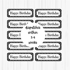 Feliz cumpleaños, 10 adornos para hacer tarjetas, pancartas de saludos, fabricación de tarjetas de cumpleaños, lunares, suministros para manualidades, suministros para álbumes de recortes