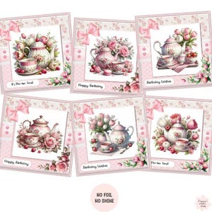 6 décorations de cartes pour le thé aux fraises, fabrication de cartes, cartes de vœux faites main, créations DIY, fournitures de scrapbooking, créations en papier