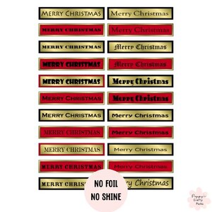 22 rot-goldene frohe Weihnachten-Karte, die Stimmungsbanner macht, für Weihnachtsgrüße, Scrapbooking, Journaling, Basteln
