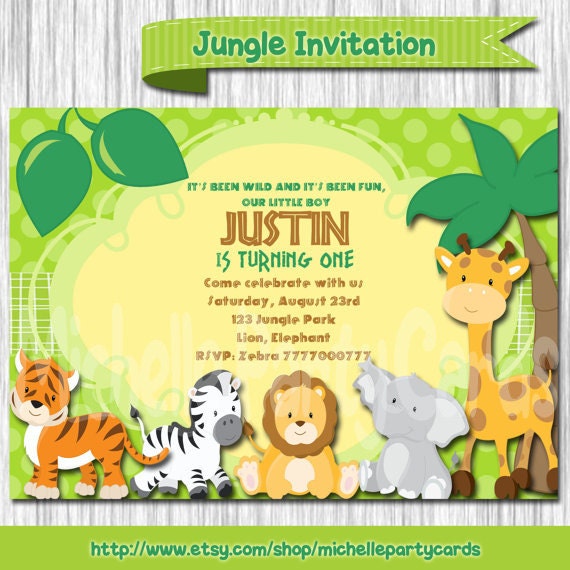 jungle birthday invitation safari birthday invitation jungle safari invite zoo birthday invitation and jungle girl available in 4x6 or 5x7 jungle safari birthday invitations