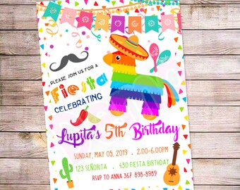 Fiesta Invitation, Birthday Mexican, Fiesta Party Invitation, Mexican Party, Cinco de Mayo, Fiesta Party, Fiesta Birthday, Mexican Invite