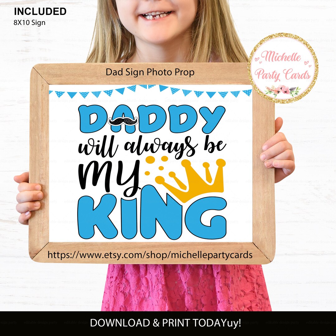 Pop Daddy Signs INSTANT DOWNLOAD Dad Sign Photo Prop Father's Day Sign, Photo Prop ...