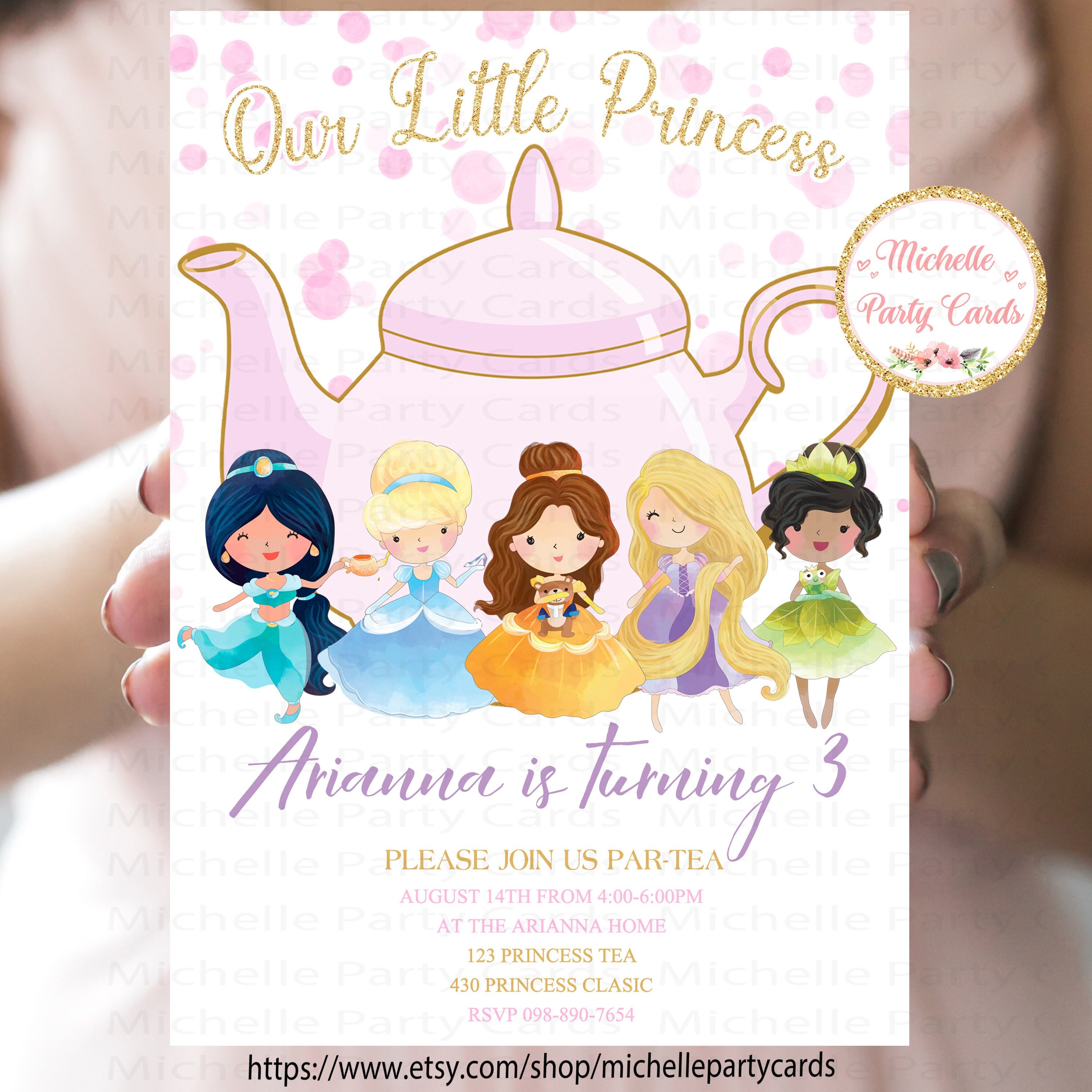Princess Tea Party Princess Invitation Tea Party Invitation Par Tea Invitation Princess Birthday Tea Invitation Royal Tea