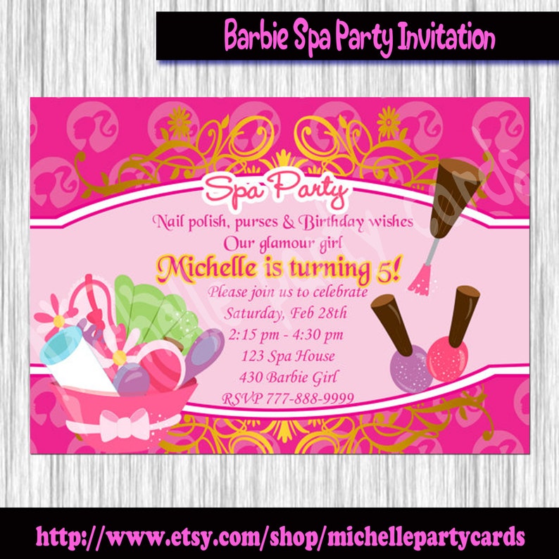 barbie spa party