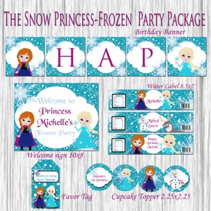 Pacote de festa The Snow Princess - Frozen