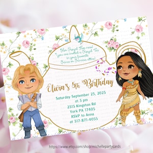 Pocahontas Einladung, Tribal Einladung, Prinzessin Pocahontas Geburtstag, Tribal Geburtstag, Tribal Tea Party, Pocahontas Tea Party, Pocahontas