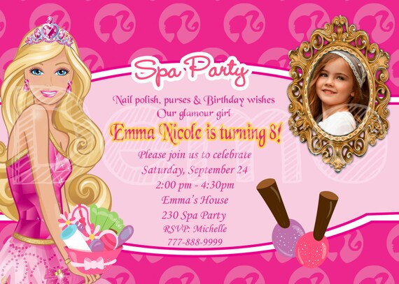 barbie spa party