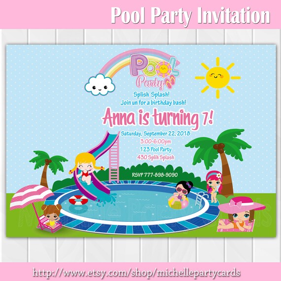 pool party invitation pool birthday girl pool party invitation kids pool party invitation pool party invitation kids pool pool invite kid pool party invitation