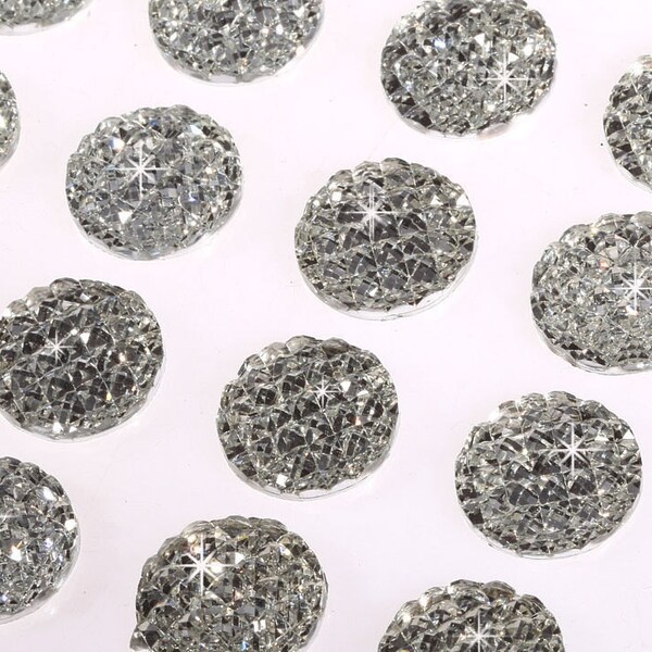 CB41 - 16CL 24 x 12 opplakken mm zelf klevende DUIDELIJK Sparkle Gems Diamante Toppers