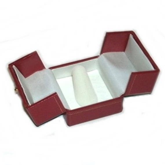 Wholesale 144 Classic Red Leatherette Ring Jewelry Display Gift Boxes
