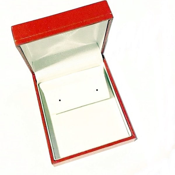 Classic Red Leatherette Large Drop or Dangle Earring Jewelry Display Packaging Gift Box Choose 1 6 12  Boxes