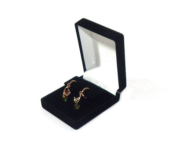 Black Velvet Drop Dangle Large Earring Jewelry Display Gift Boxes Choose 1  6 12 or 24 Earring Boxes 
