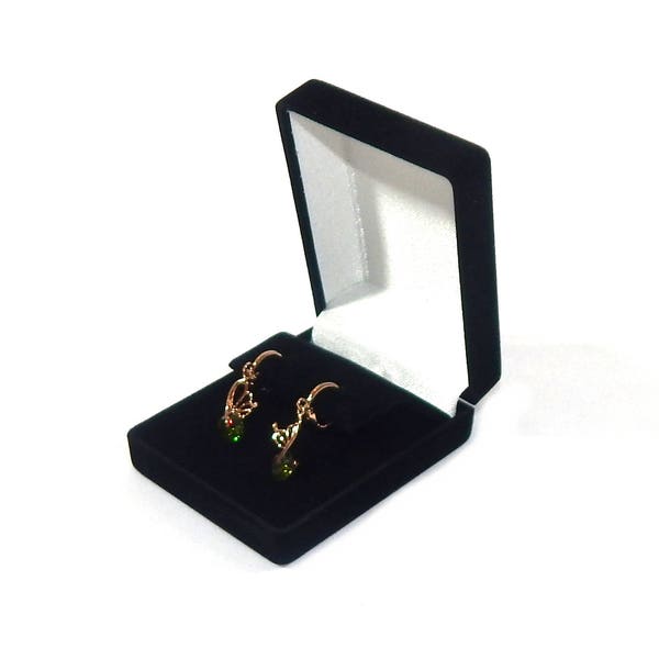Black Velvet Drop Dangle Large Earring Jewelry Display Gift Boxes Choose 1  6  12  or 24  Earring Boxes