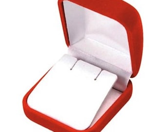 48 Pieces Red Velvet Earring Jewelry Display Gift Boxes
