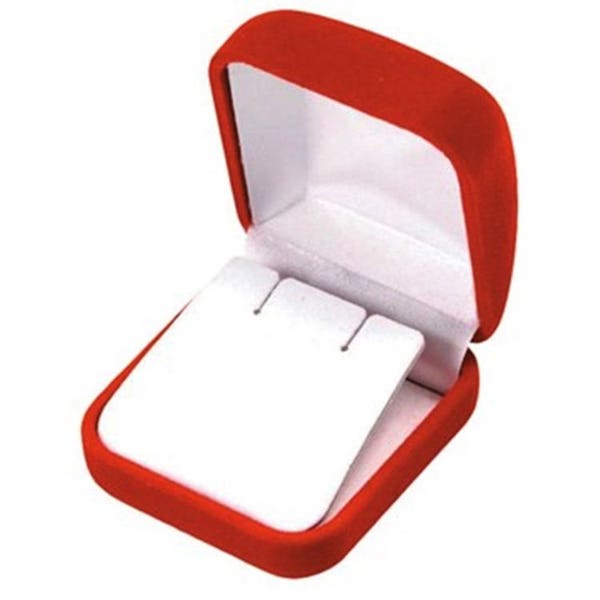 Red Velvet Earring Jewelry Display Gift Boxes Choose 1  6  12  24  48  96  or 144 Earring Boxes