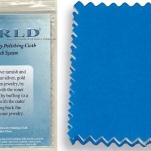 6 pack of Extra Large 12&quot; x 15&quot; World Brand 100% Cotton 2 Part Jewelry Polishing Cloth Sliver Gold Platinum