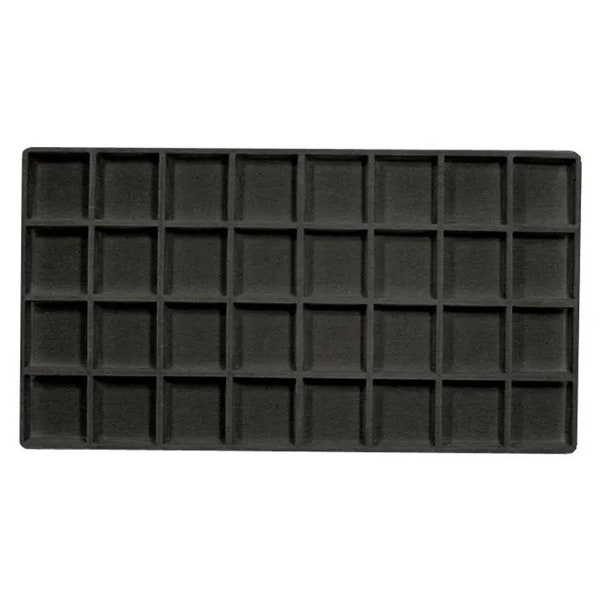 32 Space Black Liner Inserts for Jewelry Trays and Cases Hobby Trays and Cases Jewelry Beads Gems Storage Collectibles Coins