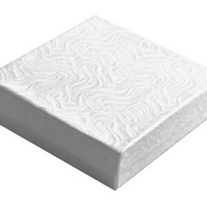 200 Black Swirl Cotton Fill Jewelry Gift Boxes 3 1/4 x 2 1/4 x 1 