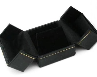 Black Double Door Earring Jewelry Display Packaging Gift Box Choose 1  6  12  24 48 or 72 Pendant Boxes