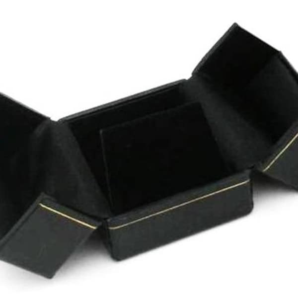 Black Double Door Earring Jewelry Display Packaging Gift Box Choose 1  6  12  24 48 or 72 Pendant Boxes