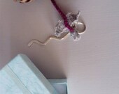 Dragon bookmark // university studying gift // micro knit dragon // metal bookmark dragon charm