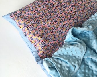 Girly Nap Mat - Deluxe Nap Mat - Nap Mat with Pillow and Blanket - Plush Nap Mat - Unique Nap Mat - Kindergarten Nap Mat - Sleepover Mat
