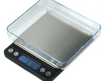 500g x 0.01g Digital Scale Silver Jewelry Weight Balance Tool Device 、 Sl