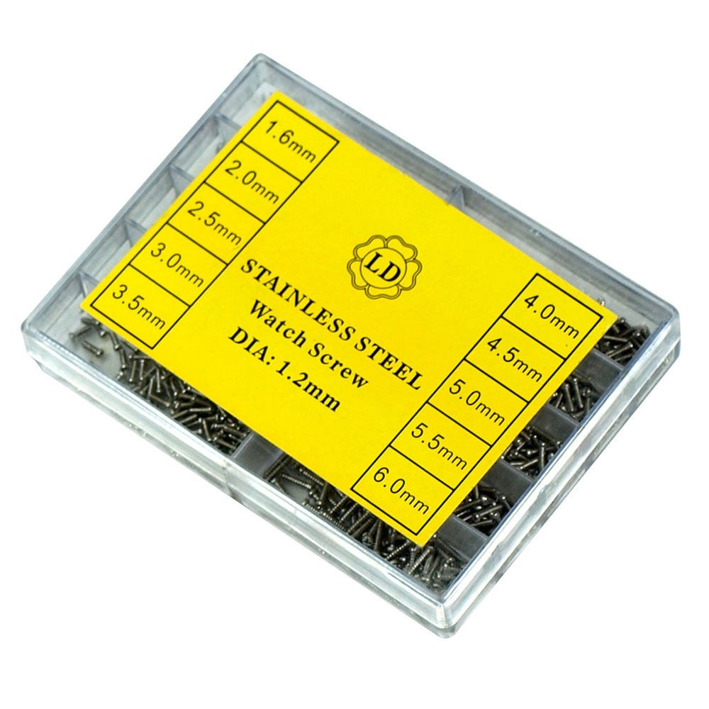 1000 PCS Stainless Steel Eyeglass and Watch Repair Screw Kit